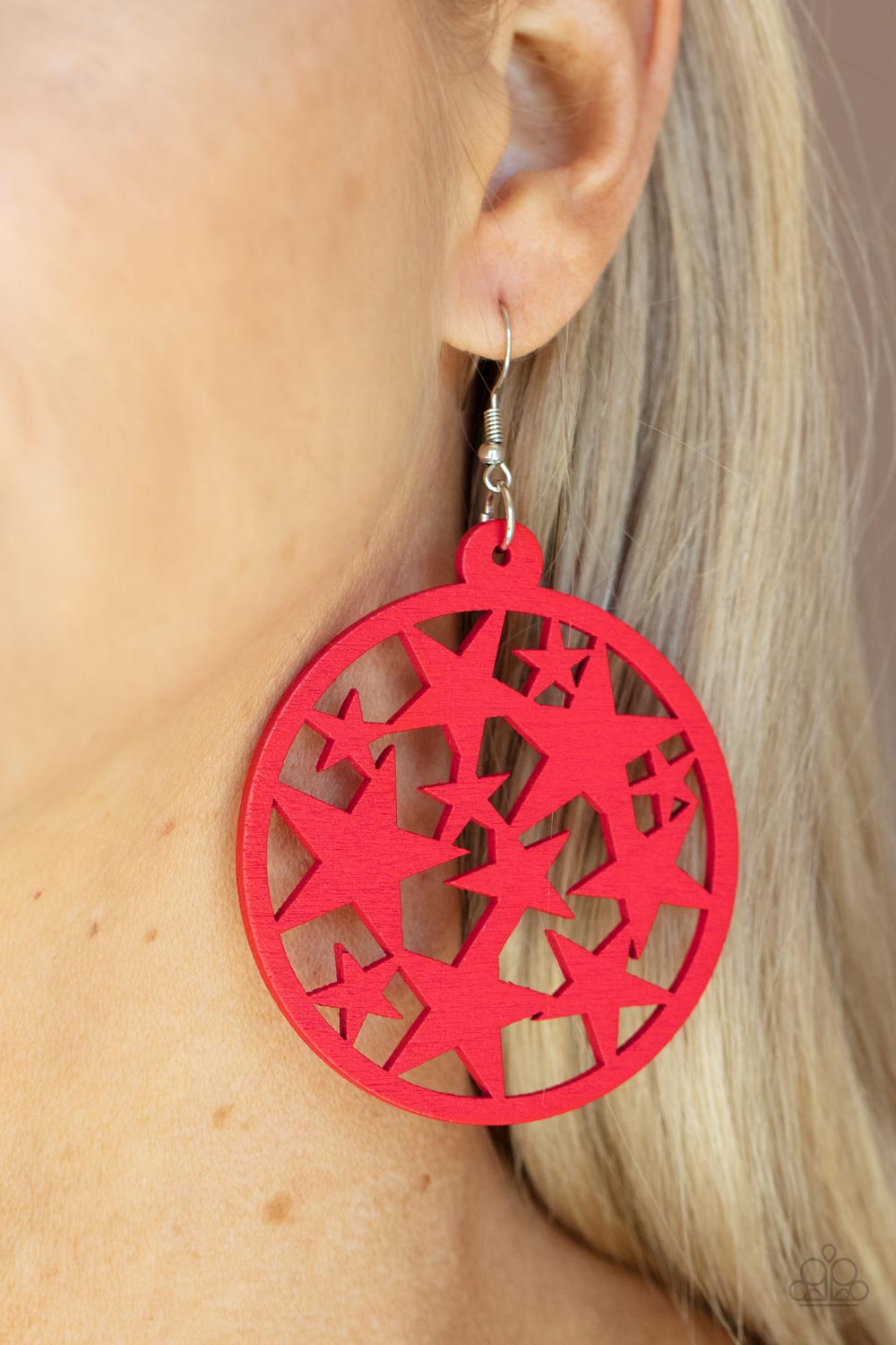 Cosmic Paradise - red - Paparazzi earrings