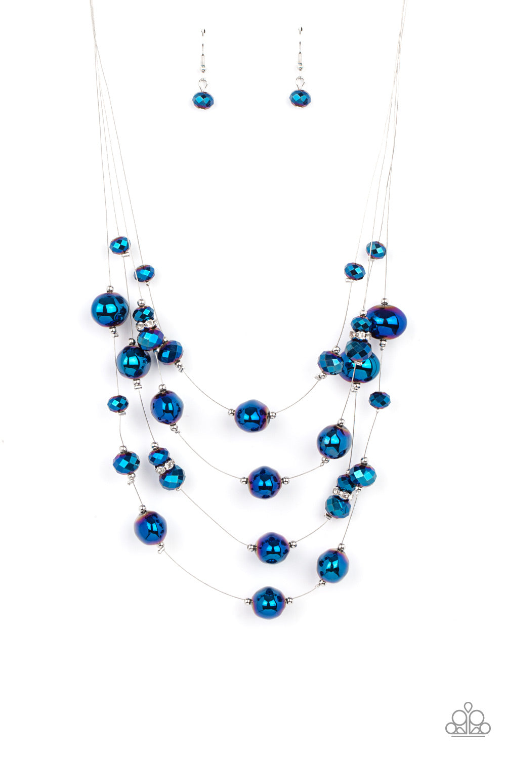 Cosmic Real Estate blue Paparazzi necklace JewelryBlingThing