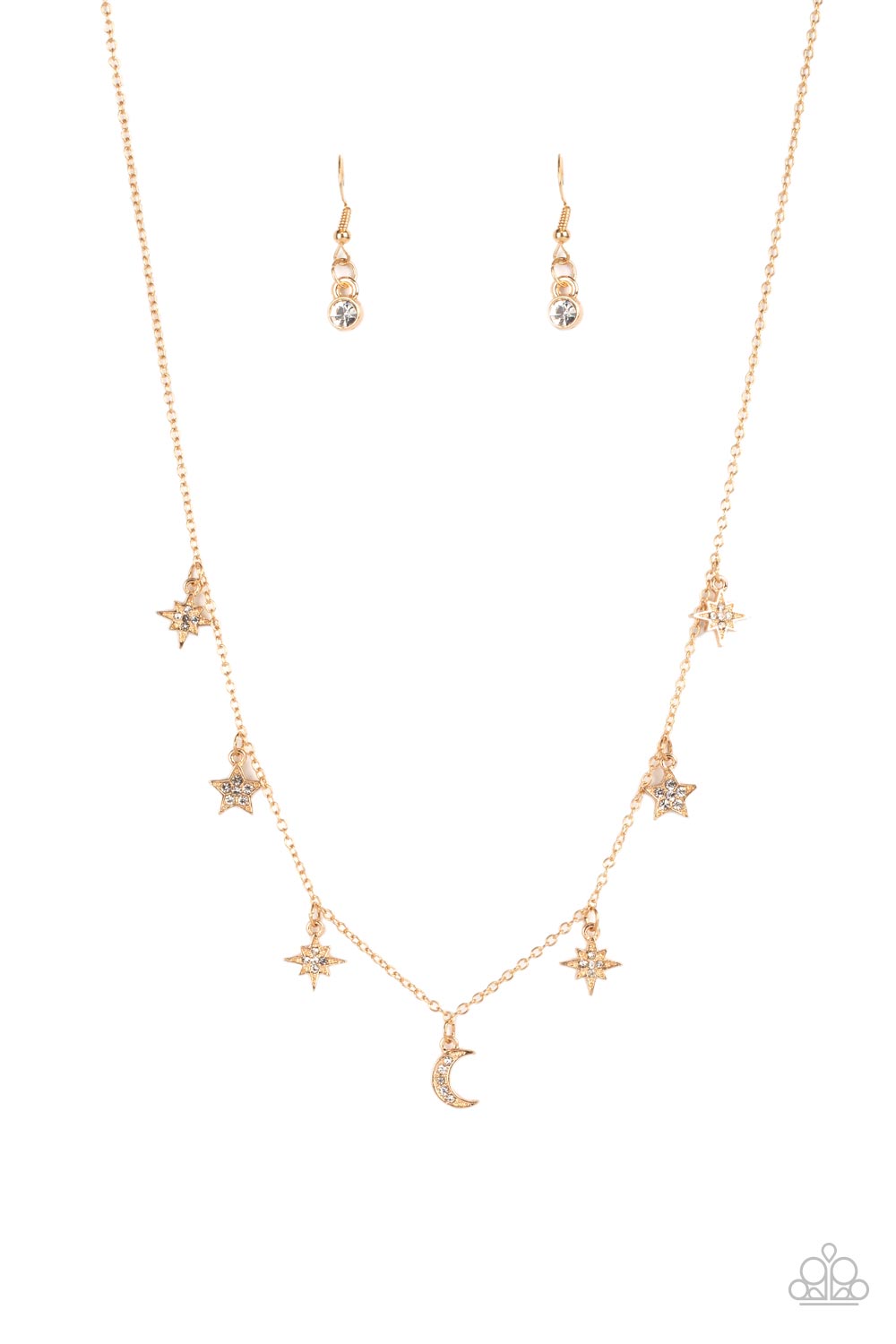 Cosmic Runway - gold - Paparazzi necklace