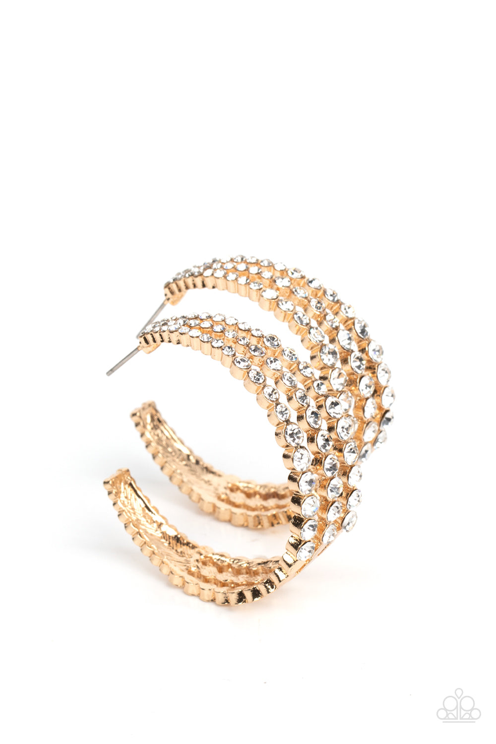 Cosmopolitan Cool - gold - Paparazzi earrings