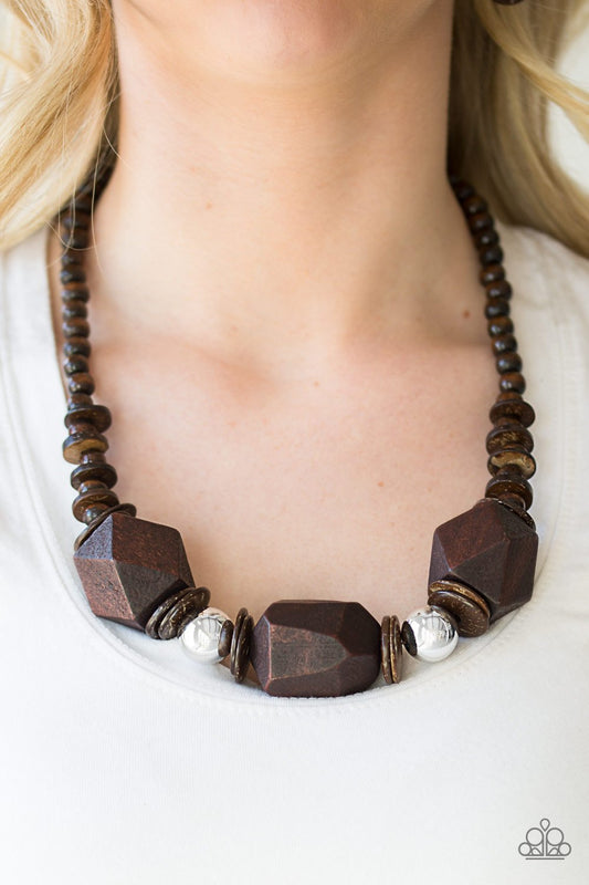 Costa Maya Majesty-brown-Paparazzi necklace