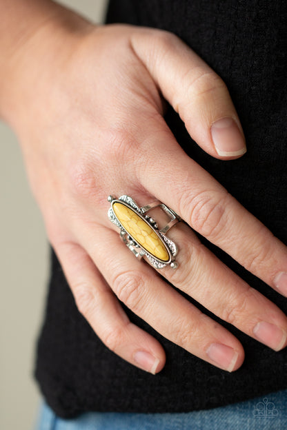 Cottage Craft - yellow - Paparazzi ring