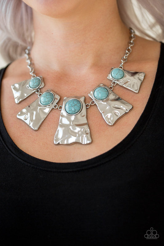 Cougar - blue - Paparazzi necklace