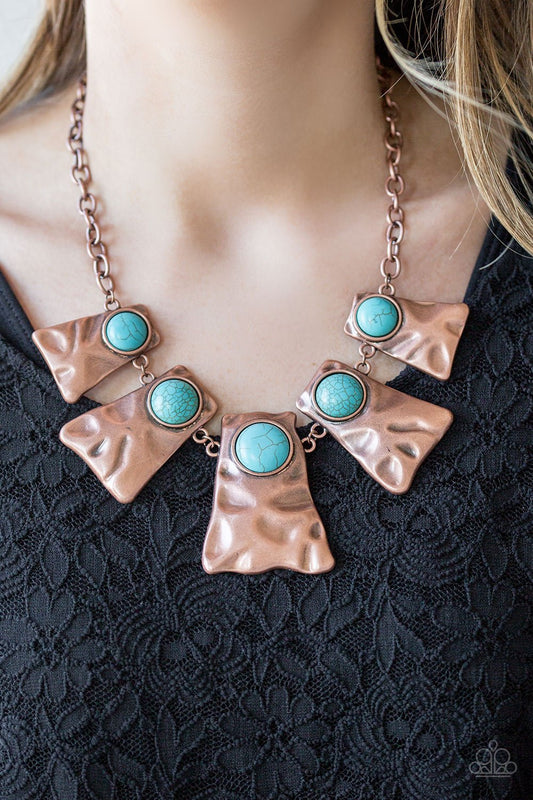 Cougar - copper - Paparazzi necklace