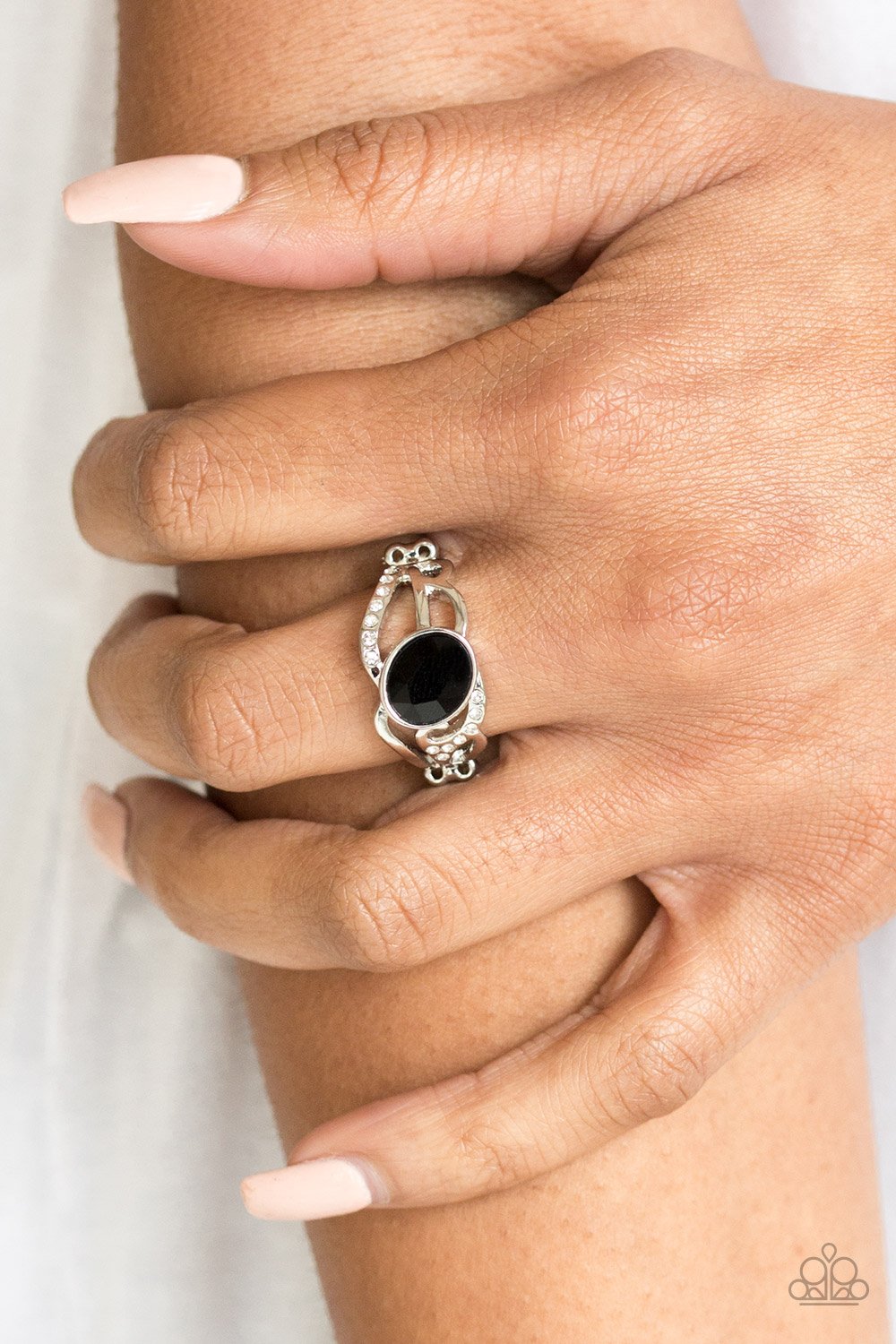 Couldn't Care Flawless-black-Paparazzi ring