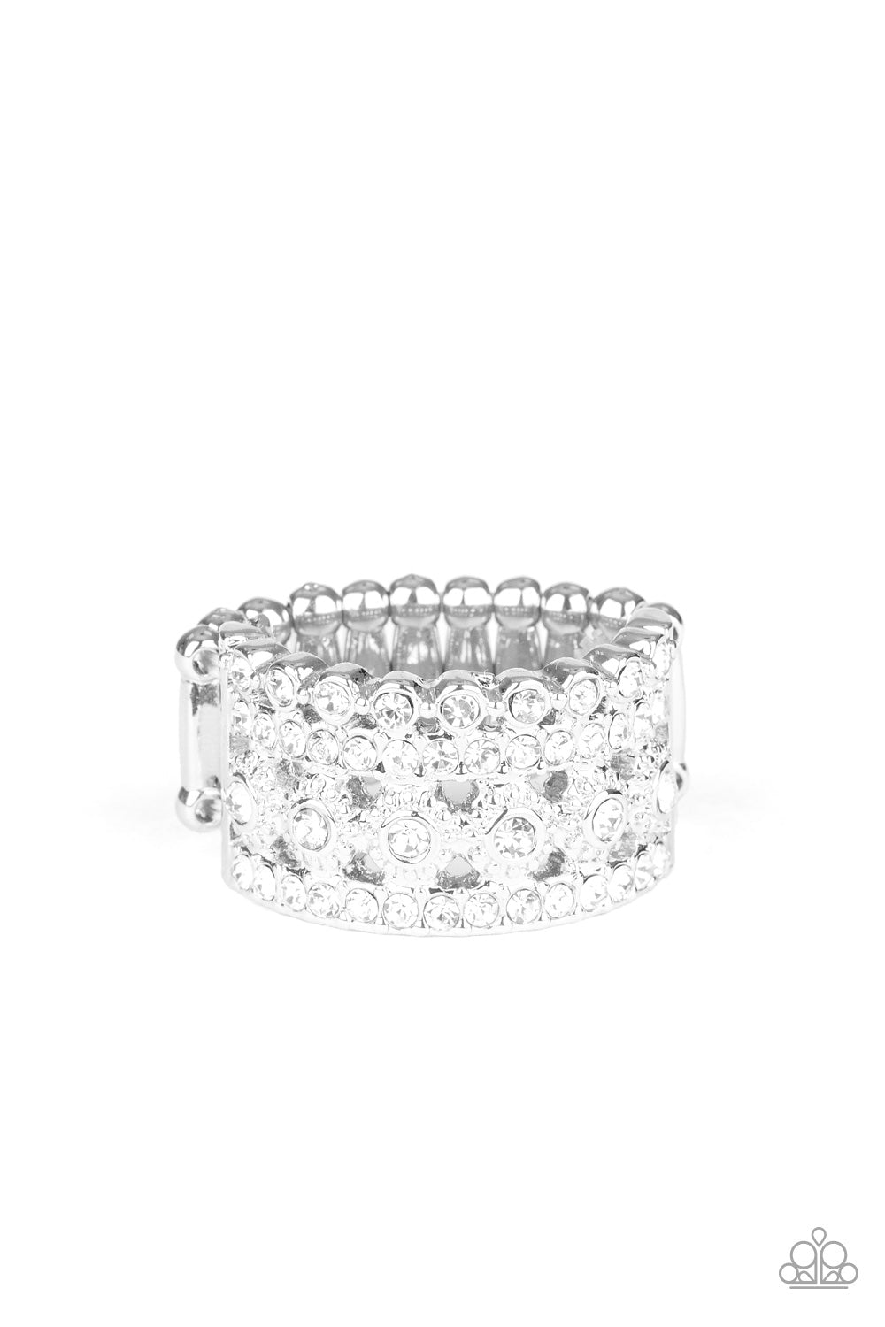 Countess Couture - white - Paparazzi ring