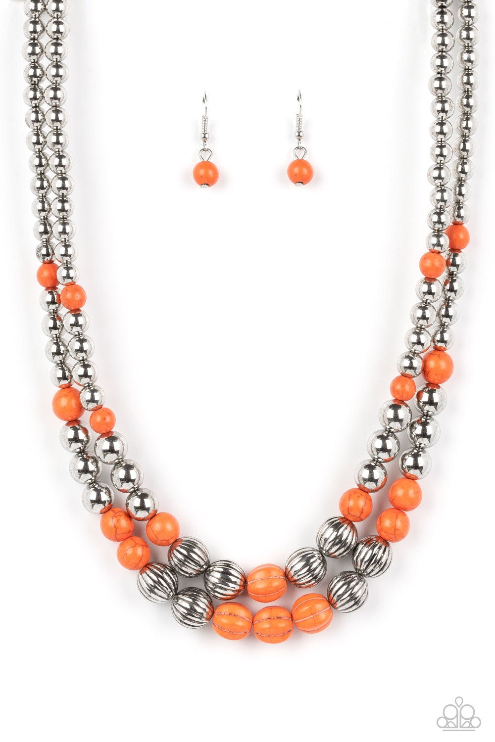 Country Road Trip - orange - Paparazzi necklace