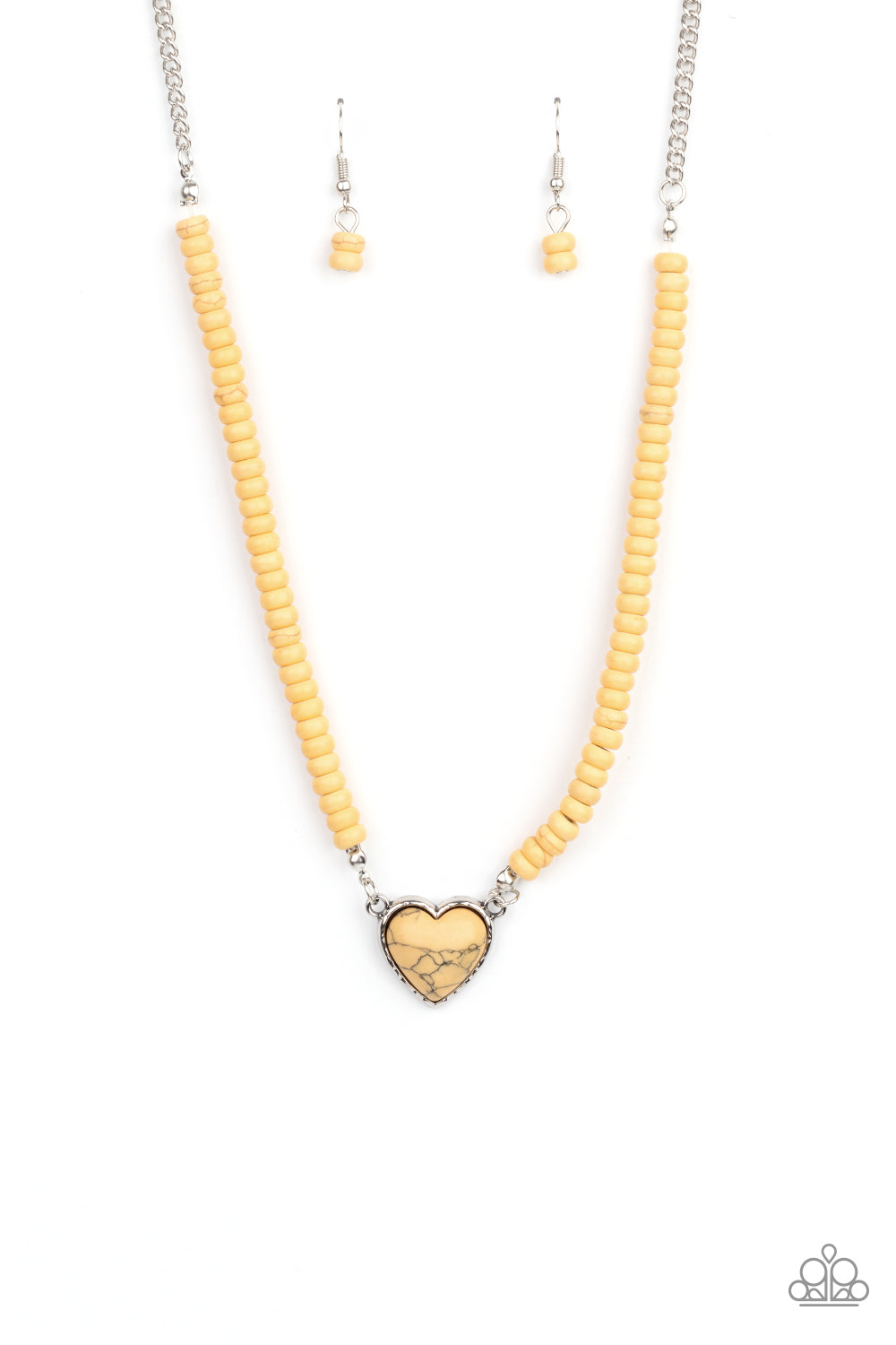Country Sweetheart - yellow - Paparazzi necklace