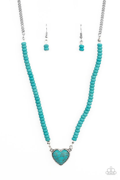 Country Sweetheart - blue - Paparazzi necklace
