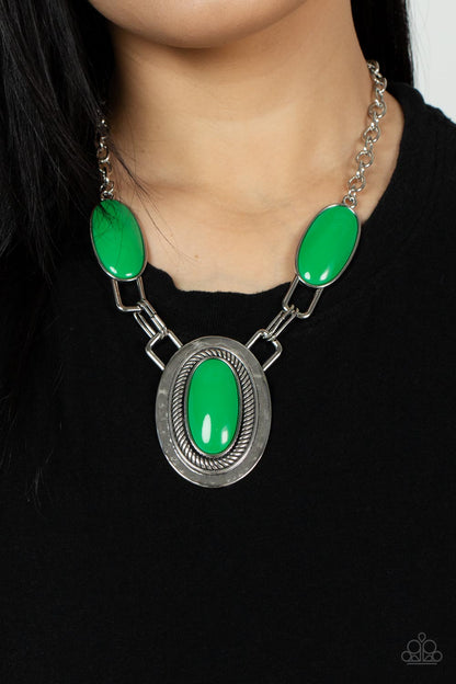 Count to TENACIOUS - green - Paparazzi necklace