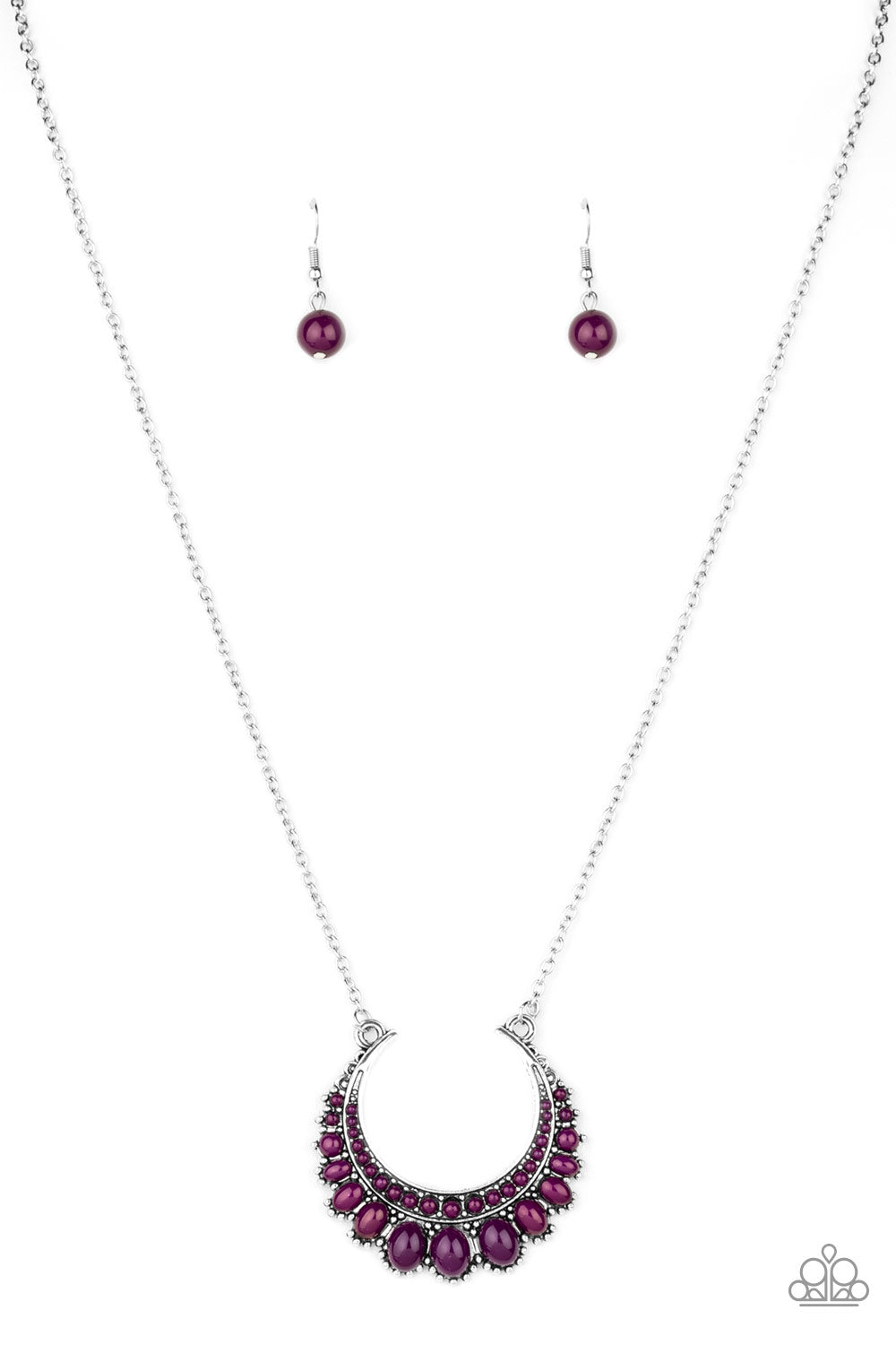 Count to Zen - purple - Paparazzi necklace