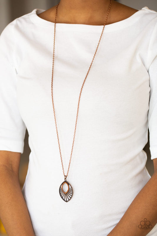 Court Couture - copper - Paparazzi necklace