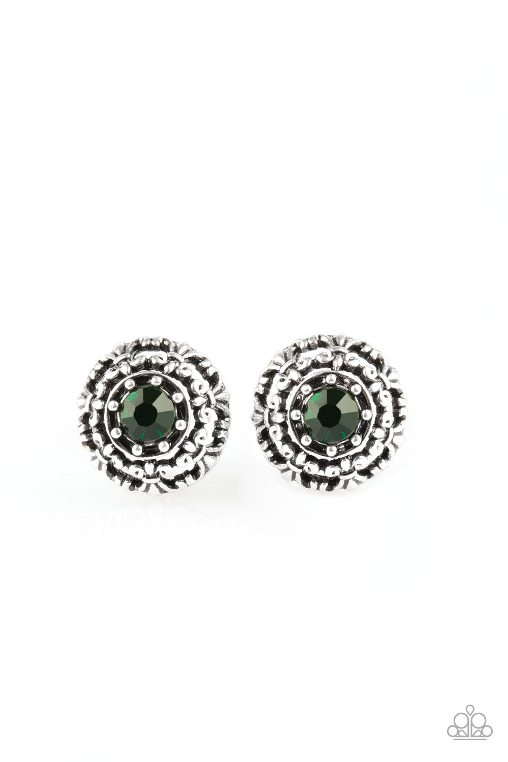 Courtly Courtiness - green - Paparazzi earrings