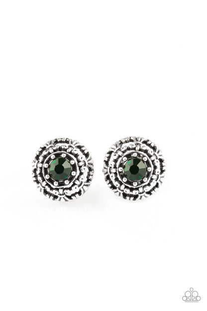 Courtly Courtiness - green - Paparazzi earrings