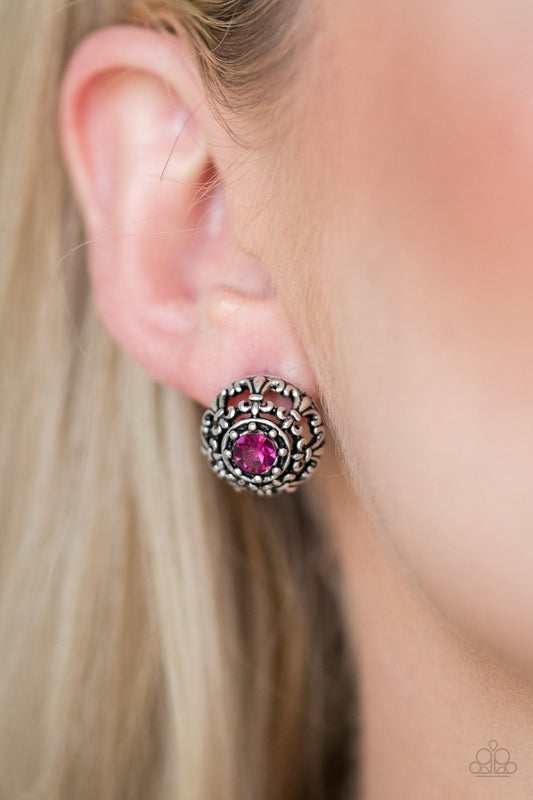 Courtly Courtliness - pink - Paparazzi earrings