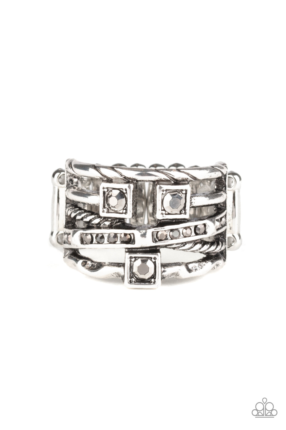Couture Connoisseur - silver - Paparazzi ring