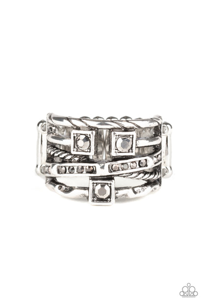 Couture Connoisseur - silver - Paparazzi ring