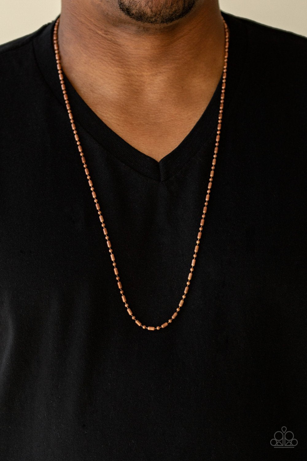 Covert Operations - copper - Paparazzi Mens necklace
