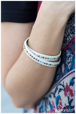 Cowgirl Up - white - Paparazzi bracelet