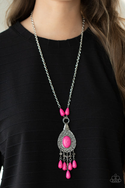 Cowgirl Couture - pink - Paparazzi necklace