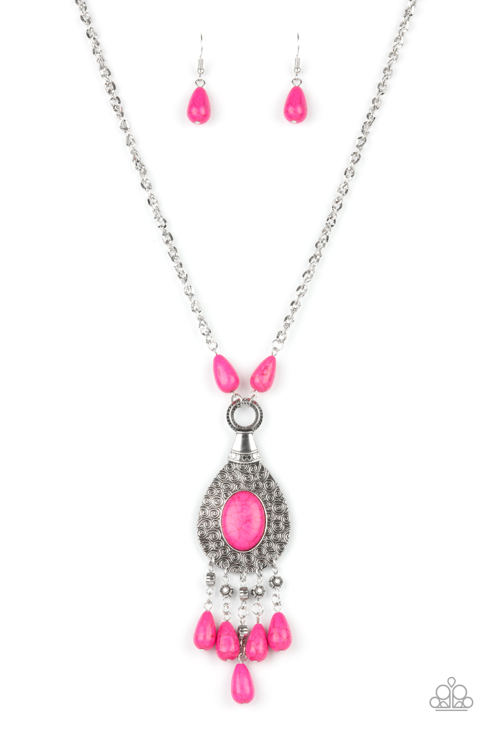 Cowgirl Couture - pink - Paparazzi necklace