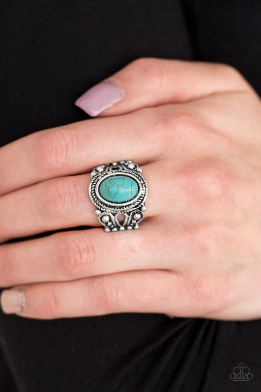 Coyote Canyon - blue - Paparazzi ring