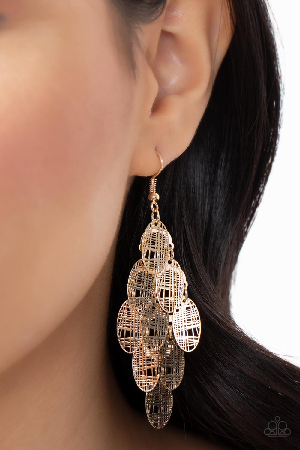 Cross It Off My List - gold - Paparazzi earrings