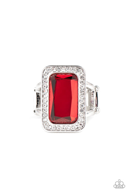 Crown Jewel Jubilee - red - Paparazzi ring