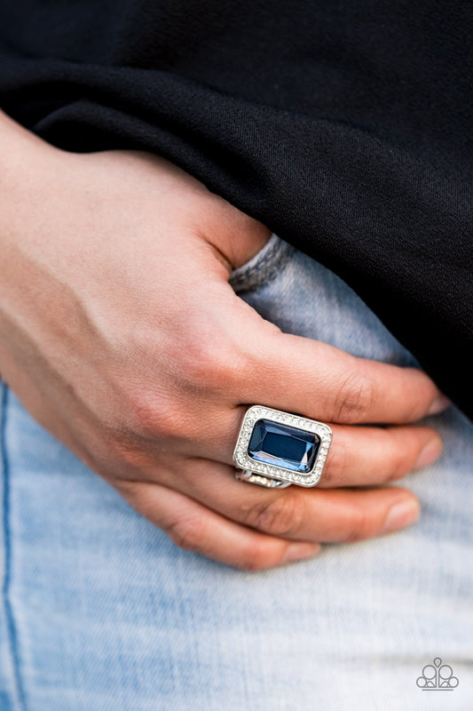 Crown Jewel Jubilee-blue-Paparazzi ring