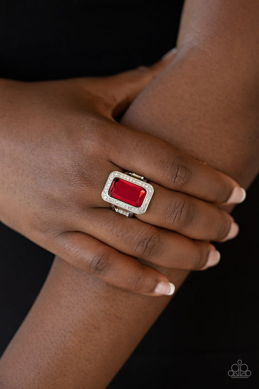 Crown Jewel Jubilee - red - Paparazzi ring