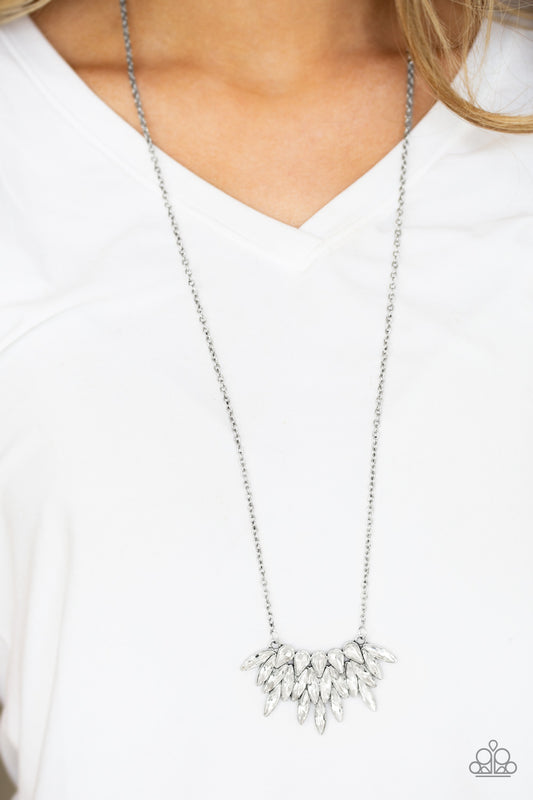 Crowning Moment - white - Paparazzi necklace