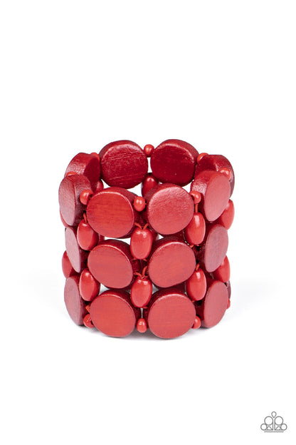 Cruising Coronado - red - Paparazzi bracelet