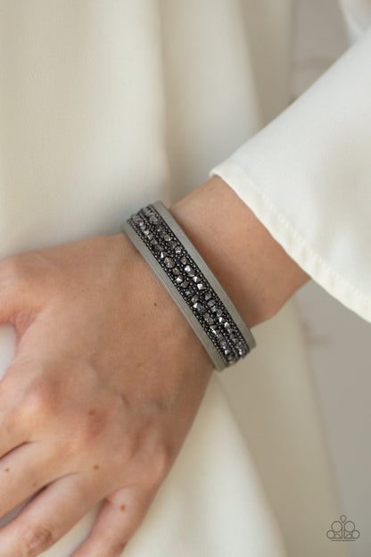 Crunch Time-silver-Paparazzi bracelet
