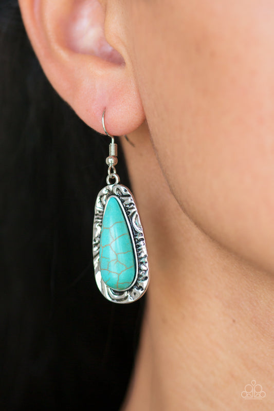 Crusin Colorado - blue - Paparazzi earrings