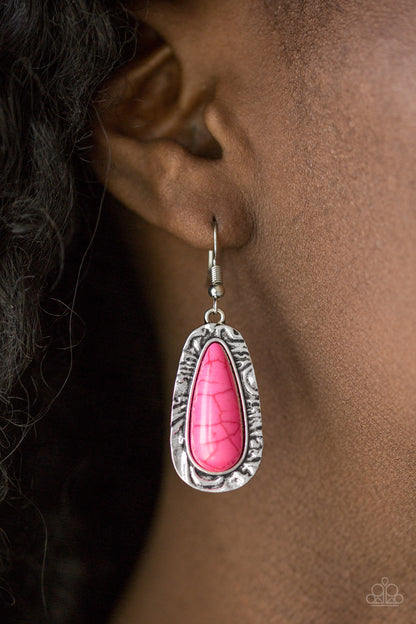 Cruzin Colorado - pink - Paparazzi earrings