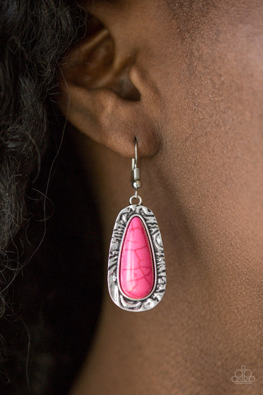 Cruzin Colorado - pink - Paparazzi earrings