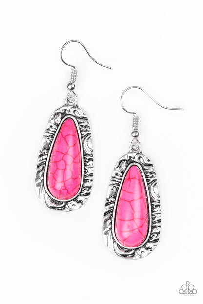 Cruzin Colorado - pink - Paparazzi earrings