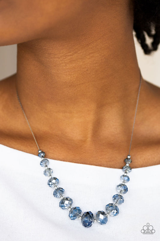 Crystal Carriages - blue - Paparazzi necklace