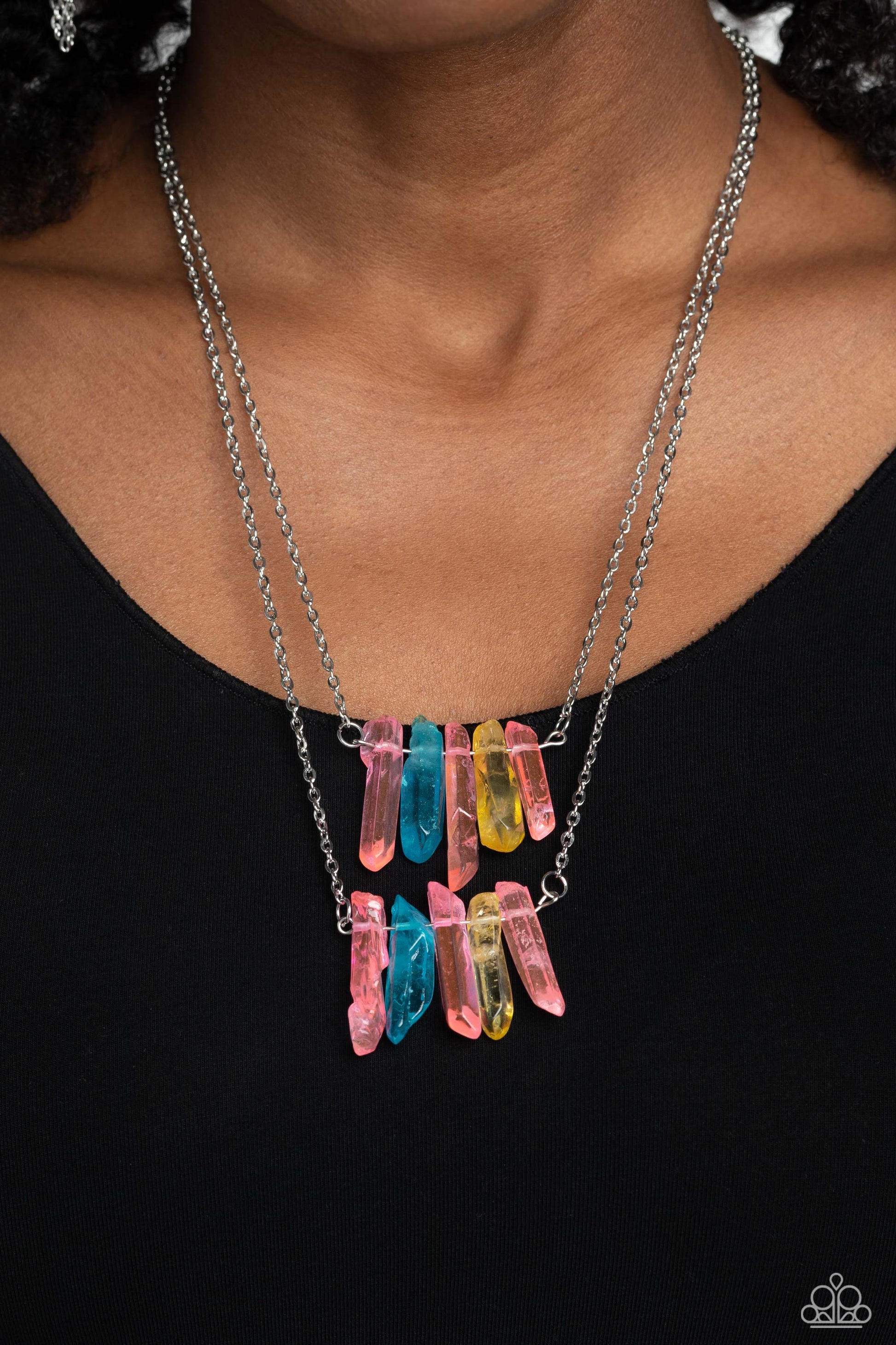 Crystal Catwalk - multi - Paparazzi necklace