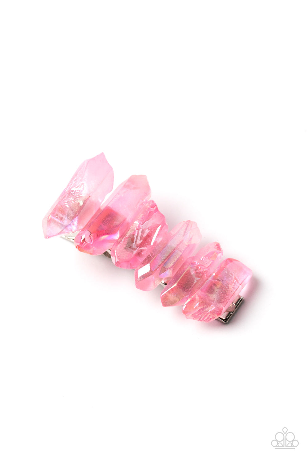 Crystal Caves - pink - Paparazzi hair clip