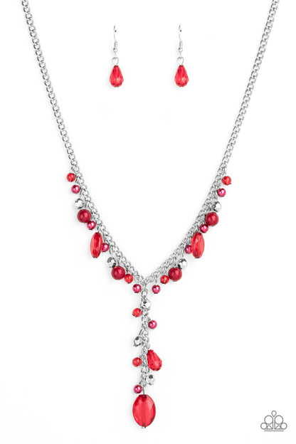 Crystal Couture - red - Paparazzi necklace