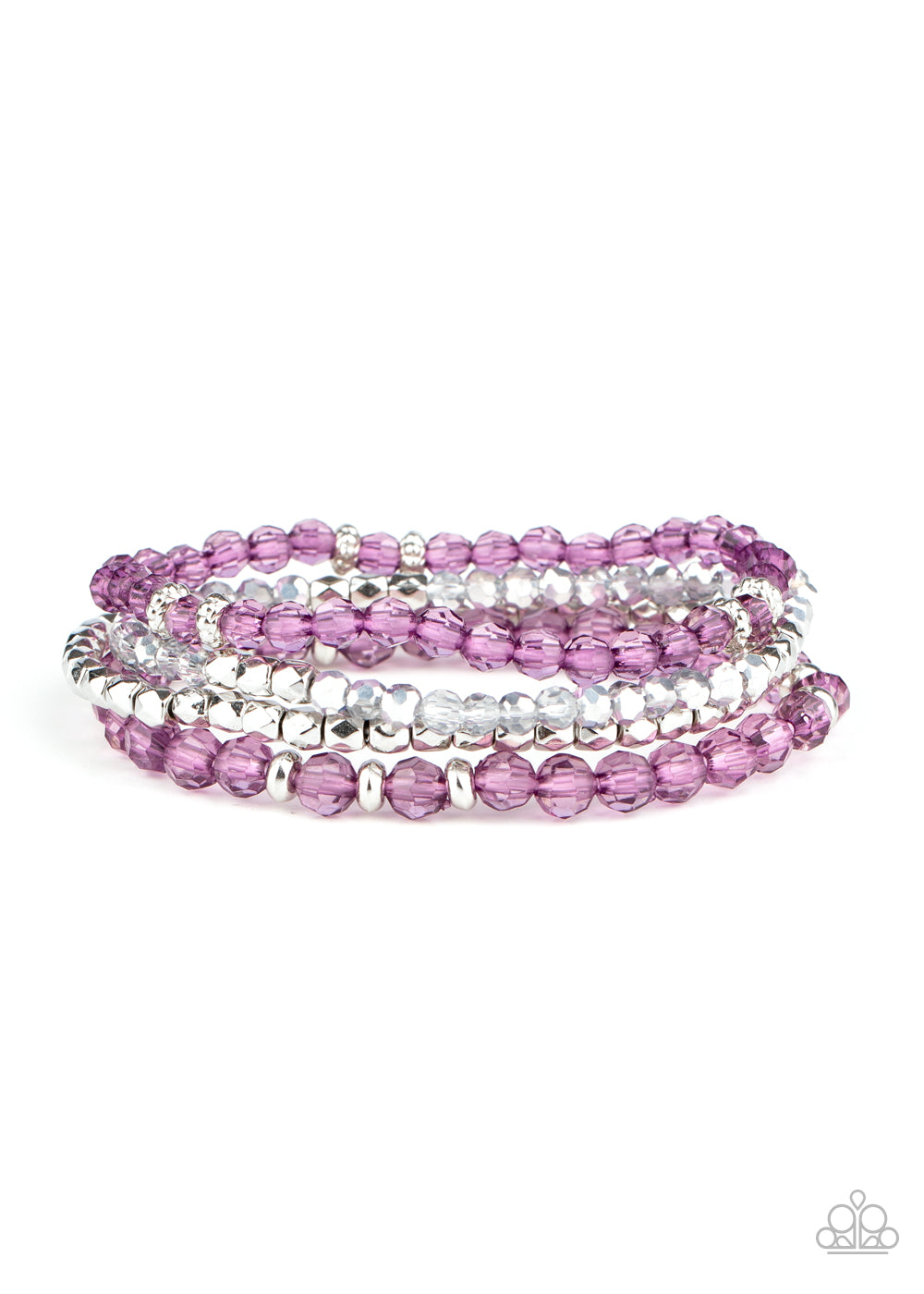 Crystal Crush - purple - Paparazzi bracelet