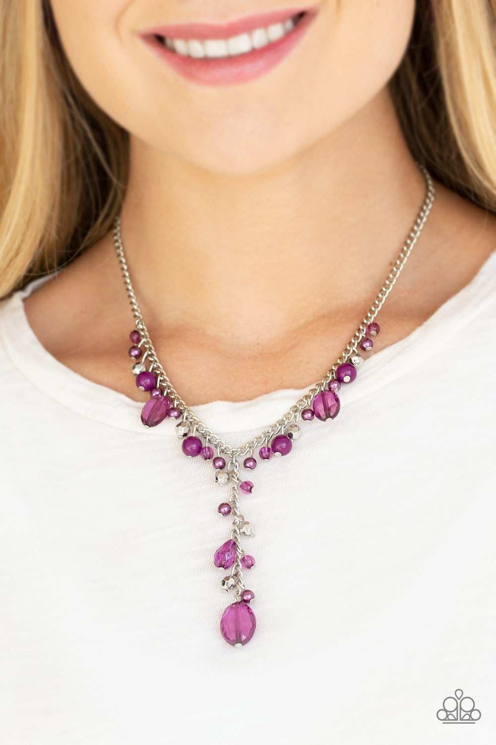 Crystal Couture - purple - Paparazzi necklace