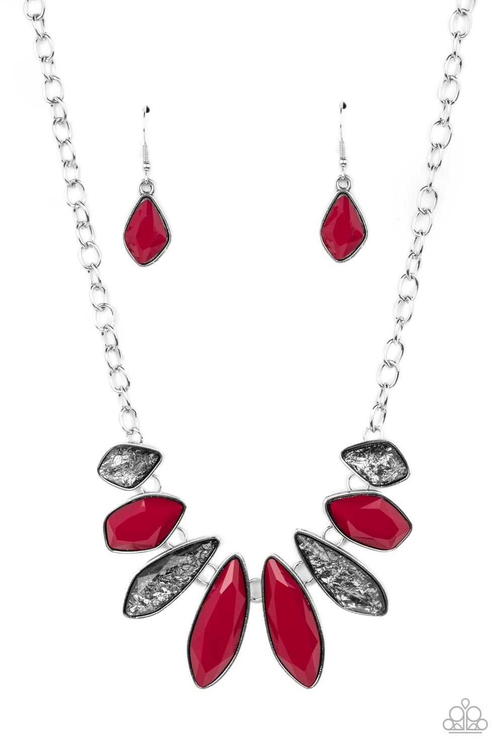 Crystallized Couture - red - Paparazzi necklace