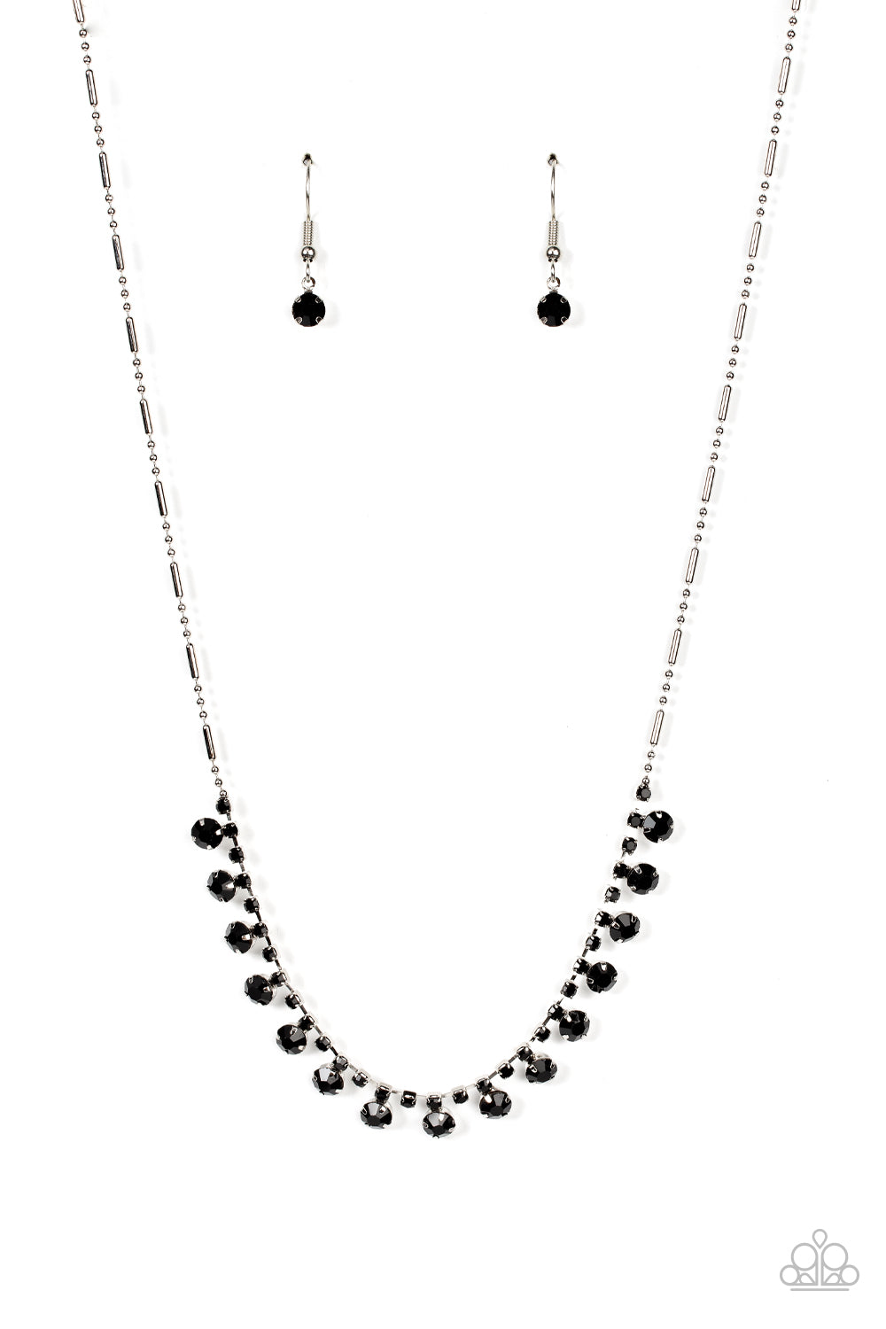 Cue the Mic Drop - black - Paparazzi necklace
