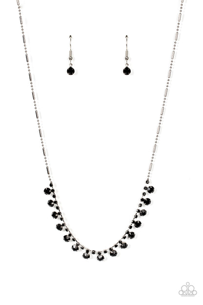 Cue the Mic Drop - black - Paparazzi necklace