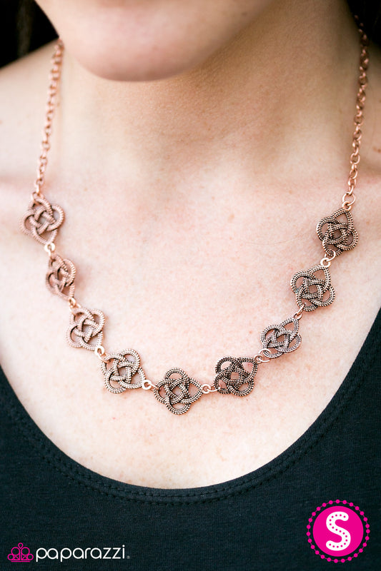 Cunning Cleopatra - copper - Paparazzi necklace