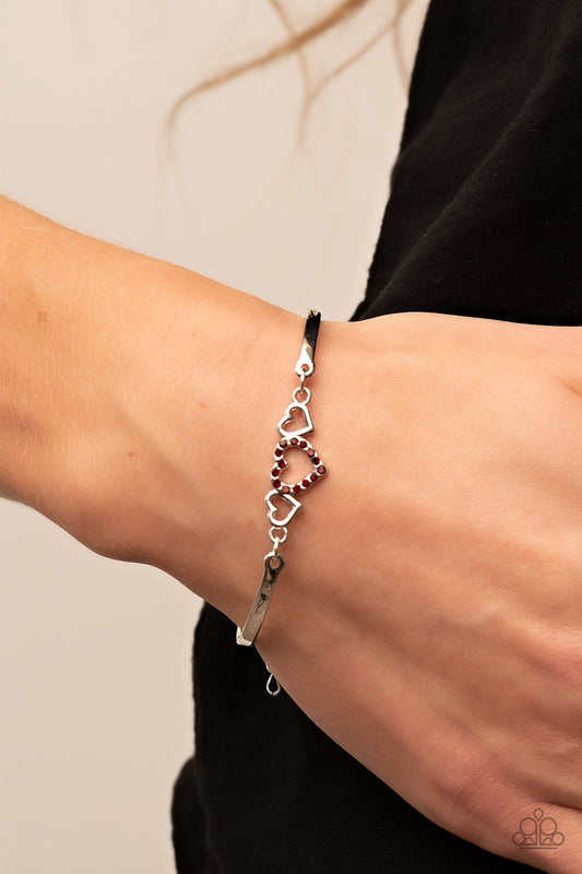 Cupids Confessions - red - Paparazzi bracelet