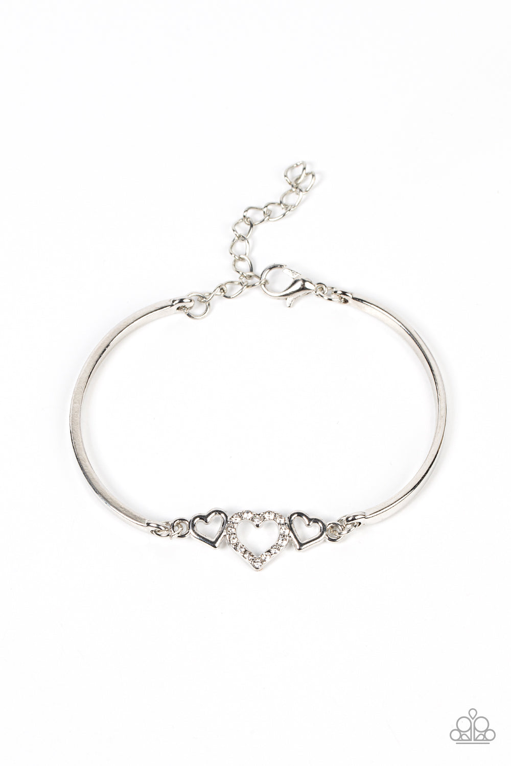 Cupids Confessions - white - Paparazzi bracelet