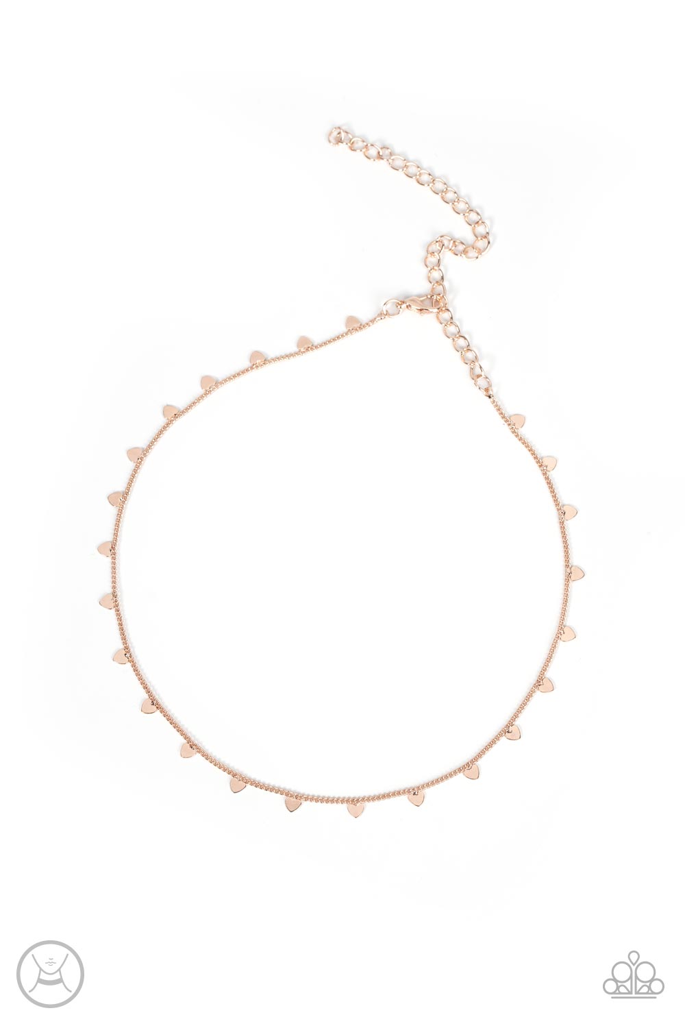 Cupids Cutest Valentine - rose gold - Paparazzi necklace